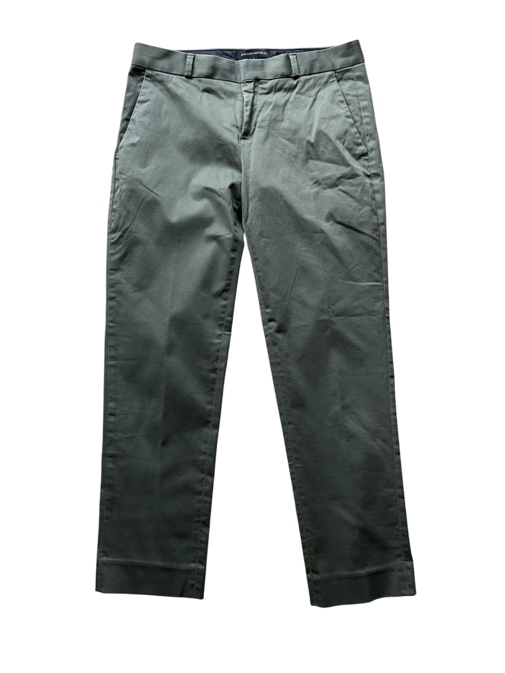 Banana Republic Women's Olive Green Avery Stretch Cotton Pants Size 2